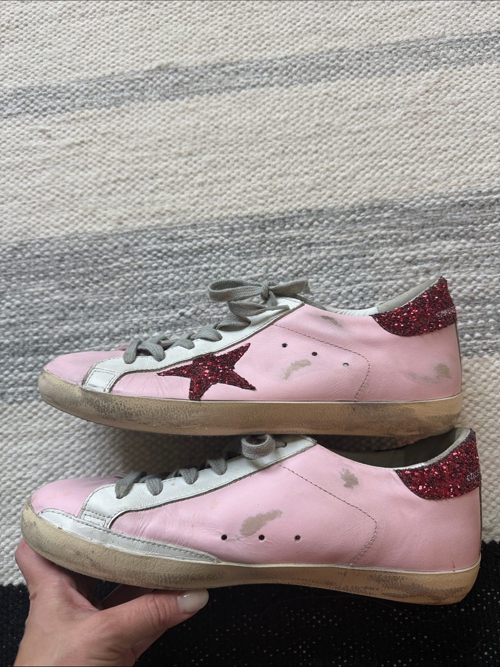 Golden Goose Rare Private Edition Super Star Glitter Star Sneaker - Picture 5 of 10